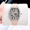 Set đồng hồ nữ chính hãng Roberto Era RE022 dây da nude mặt số la mã vỏ silver size 36mm