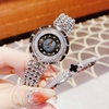 Đồng Hồ Nữ Franklin Dây Thép Silver Mặt Xà Cừ Đen Xoay 360 Độ Size 32mm FL5488 Tặng Kèm Vòng Tay