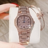 Set đồng hồ Franklin nữ chính hãng màu vàng hồng - Đồng hồ đính đá size 32mm FL6122