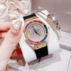 Đồng Hồ Nữ X-cer Dây Cao Su Đen Chính Hãng Vỏ Rose Đính Đá Màu Size 34mm B0639