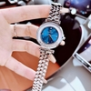 Set đồng hồ nữ chính hãng Roberto Era RE0847 dây da xanh dương vỏ silver size 32mm, kèm bộ dây kim loại và phụ kiện