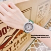 Đồng Hồ Nữ X-cer B0627 Dây Da Xanh Silver 35mm