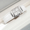 Đồng hồ nữ chính hãng Roberto Era RE1601W dây da trắng mặt vuông size 20x30mm vỏ silver