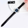 Đồng hồ nữ chính hãng Roberto Era RE0847dây da xanh dương đậm mặt đá chảy size 32mm vỏ silver