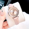 Đồng hồ nữ chính hãng Roberto Era RE0843 dây da hồng mặt đá chảy size 32mm vỏ vàng hồng