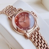 Đồng hồ nữ chính hãng Roberto Era RE2025 dây kim loại demi rose mặt nâu size 30mm