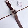 Đồng Hồ Nữ Carnival 8168L2 Dây Cao Su Nâu Đính Đá Rose Size 34mm Quartz 8168L2-VH-DCS-N