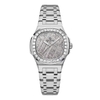 Đồng Hồ Nữ Carnival 8160L2-VT-TT Dây Thép Silver Mặt Thiên Thạch Viền Đá Size 34mm Sapphire