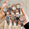 Đồng Hồ Nữ Carnival 8160L2-VT-TIM Dây Thép Silver Mặt Tím Viền Đá Size 34mm Sapphire