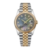 Đồng Hồ Nam Carnival 8250G-CV-DK Automatic Dây Thép Demi Vàng Mặt Xà Cừ Xám Đen Size 38mm