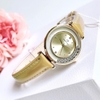 Đồng hồ nữ chính hãng Roberto Era RE084 dây da vàng mặt đá chảy size 32mm vỏ vàng gold