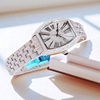 Đồng hồ nữ chính hãng Roberto Era RE021 dây kim loại silver, mặt đồng hồ oval size 36mm