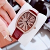 Set đồng hồ nữ chính hãng Roberto Era RE0224 dây da đỏ mận mặt số la mã, vỏ vàng hồng size 36mm