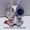 Set đồng hồ nữ Amica chính hãng demi vàng hồng mặt trắng size 32mm - Đồng hồ Amica A059