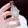 Set đồng hồ nữ chính hãng Roberto Era RE8344 dây da lụa đen size 32mm mặt đính đá - Kèm dây kim loại và phụ kiện