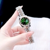 Set đồng hồ nữ Amica chính hãng màu demi vàng hồng mặt xanh lá size 32mm - Đồng hồ Amica A059