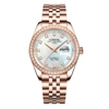 Đồng Hồ Nam Carnival 8131G2-VH-TK Automatic Dây Vàng Hồng Mặt Xà Cừ Trắng Size 40mm