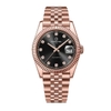 Đồng Hồ Nam Carnival 8250G-VH-D Automatic Dây Thép Màu Vàng Hồng Mặt Đen Size 38mm