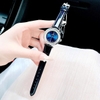 Đồng hồ nữ chính hãng Roberto Era RE0847dây da xanh dương đậm mặt đá chảy size 32mm vỏ silver