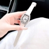 Đồng hồ Rivero nữ chính hãng, đồng hồ Rivero R9007 dây da trắng vỏ silver size 34mm