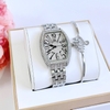 Đồng hồ nữ chính hãng Roberto Era RE0210 dây kim loại silver, mặt đồng hồ oval size 36mm