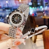 Đồng Hồ Nữ Franklin Dây Thép Silver Mặt Xà Cừ Đen Xoay 360 Độ Size 32mm FL5488 Tặng Kèm Vòng Tay