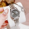 Đồng Hồ Nữ Roberto Era Dây Thép Silver Mặt Xám Viền Đá Size 28mm Roberto Era RE120