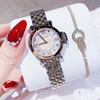 Set đồng hồ nữ chính hãng Roberto Era RE2024 dây kim demi rose mặt xà cừ hồng size 30mm