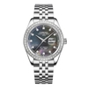 Đồng Hồ Nam Carnival 8131G2-VT-DK Automatic Dây Thép Silver Mặt Xà Cừ Xám Size 40mm