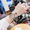 Đồng hồ Hanboro nữ chính hãng - Hanboro dây da đen đính đá size 34mm Quartz Japan