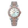 Đồng Hồ Nam Carnival 8250G-CH-TK Automatic Dây Demi Vàng Hồng Mặt Xà Cừ Trắng Size 38mm