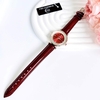 Đồng hồ nữ chính hãng Roberto Era RE8492 dây da đỏ mặt đá chảy size 32mm vỏ rose