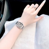 Đồng hồ nữ chính hãng Roberto Era RE021 dây kim loại silver, mặt đồng hồ oval size 36mm
