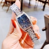 Đồng Hồ Nữ Franklin Đính Đá Chính Hãng FL6133 Vỏ Bạc Mặt Bầu Trời Size 25x36mm Quartz Tặng Kèm Dây Chuyền