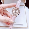 Đồng hồ nữ chính hãng Roberto Era RE0843 dây da hồng mặt đá chảy size 32mm vỏ vàng hồng