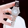 Set đồng hồ nữ chính hãng Roberto Era RE8344 dây da lụa đen size 32mm mặt đính đá - Kèm dây kim loại và phụ kiện