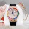 Đồng Hồ Nữ X-cer Dây Cao Su Đen Chính Hãng Vỏ Rose Đính Đá Màu Size 34mm B0639