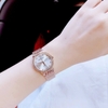 Đồng hồ nữ chính hãng Roberto Era RE2902 màu vàng hồng mặt trắng viền đá size 28mm