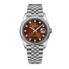 Đồng Hồ Nam Carnival 8250G-VT-N Automatic Dây Thép Bạc Mặt Nâu Socola Size 38mm