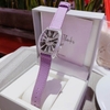 Đồng Hồ Nữ Rivero Dây Da Tím Mặt Oval Đính Đá Size 32mm Quartz Japan Chính Hãng