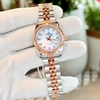 Đồng Hồ Nữ Carnival 8131L-CH-TK Demi Vàng Hồng Mặt Xà Cừ Trắng Size 30mm Quartz Japan