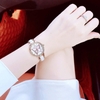 Đồng hồ nữ chính hãng Roberto Era màu vàng hồng đá ceramic trắng size 32mm RE5681 - Mặt đồng hồ họa tiết bướm