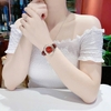 Đồng hồ nữ chính hãng Roberto Era RE8492 dây da đỏ mặt đá chảy size 32mm vỏ rose