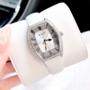 Đồng hồ Rivero nữ chính hãng, đồng hồ Rivero R9007 dây da trắng vỏ silver size 34mm