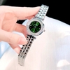Set đồng hồ nữ chính hãng Roberto Era RE084 dây da xanh lá vỏ silver size 32mm, kèm bộ dây kim loại và phụ kiện