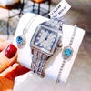 Đồng Hồ Nữ Franklin Đính Đá Chính Hãng Mặt Vuông Size 34mm Kim Xanh Quartz FL6188