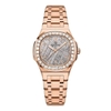 Đồng Hồ Nữ Carnival 8160L2-VH-TT Vàng Hồng Mặt Thiên Thạch Viền Đá Size 34mm Sapphire