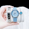 Set Đồng Hồ Nữ Citizen FB1440-57L Eco-Drive Dây Kim Loại Silver Size 32mm - Kèm Dây Da Xanh Và Vòng Tay