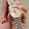 Đồng Hồ Nữ Carnival 8250L-CH-DK Demi Vàng Hồng Mặt Cùng Tone Dây Size 30mm Quartz Japan