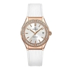 Đồng Hồ Nữ Carnival 8168L2 Dây Cao Su Trắng Mặt Trắng Đính Đá Rose Size 34mm Quartz 8168L2-VH-DCS-T1